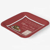 Thanksgiving met Pumpkin Pie Papieren Bordje (Gebogen)