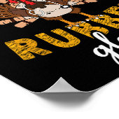 Thanksgiving met rubberen handschoenen poster (Hoek)