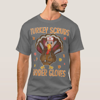 Thanksgiving met rubberen handschoenen t-shirt
