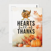Thanksgiving met turkije briefkaart (Voorkant / Achterkant)