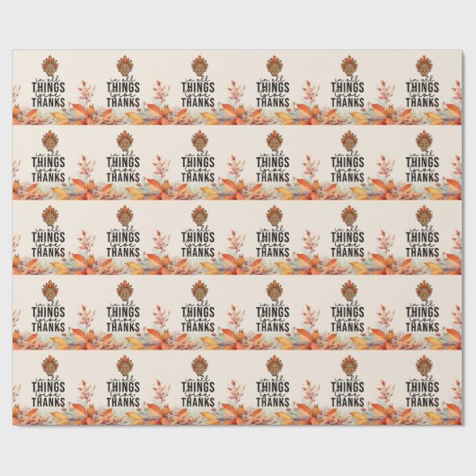 Thanksgiving met turkije cadeaupapier (Vlak)