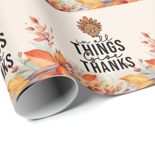 Thanksgiving met turkije cadeaupapier (Rol Hoek)