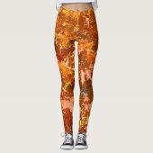 Thanksgiving met valbladeren leggings (Voorkant)