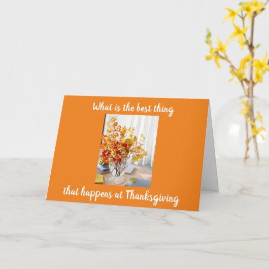 THANKSGIVING MET W/ FAMILIE EN VRIENDEN SAMEN KRIJ KAART (Gele Bloem)