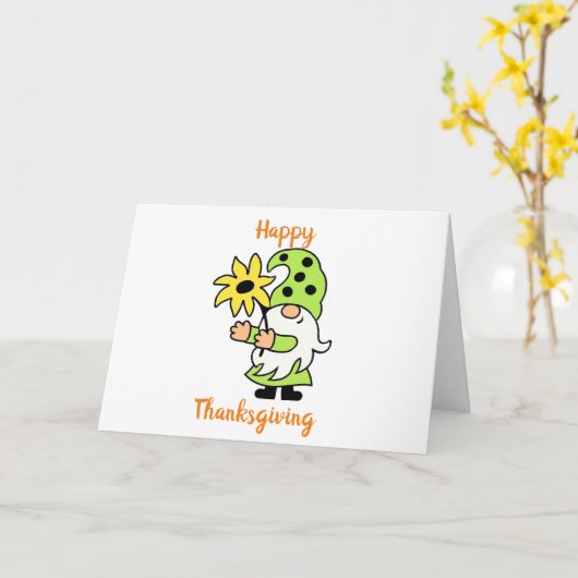 THANKSGIVING MET W/ FAMILIE EN VRIENDEN SAMEN KRIJ KAART (Gele Bloem)