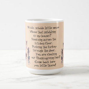 Thanksgiving MICE STEAL POEM Koffiemok