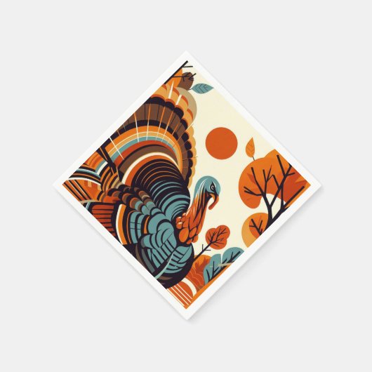 Thanksgiving Midden-eeuws modern servet (Hoek)