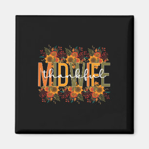 Thanksgiving Midwifery Midwives, bedankt Magneet