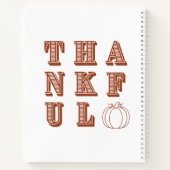 Thanksgiving minimalistisch eenvoudig dankbaar notitieboek (Achterkant)