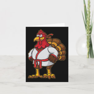 Thanksgiving MMA Kickboksen Judo Karate Gobble Pla Kaart