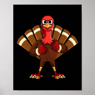 Thanksgiving Mma Kickboksen Judo Karate Gorgel Pla Poster