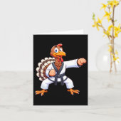 Thanksgiving MMA Kickboksen Judo Karate Turkije Ki Kaart (Gele Bloem)