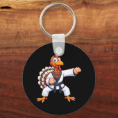 Thanksgiving MMA Kickboksen Judo Karate Turkije Ki Sleutelhanger (Voorkant)