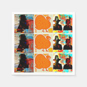 Thanksgiving Modern Art Collage Servet (Voorkant)