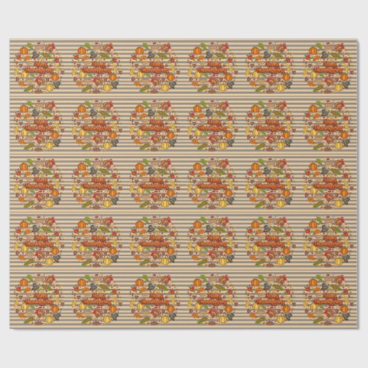 Thanksgiving Modern Mooi Herfst Collectie Cadeaupapier (Vlak)