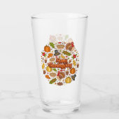 Thanksgiving Modern Mooi Herfst Collectie Glas (Achterkant)