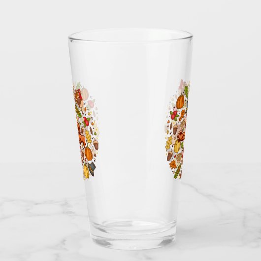 Thanksgiving Modern Mooi Herfst Collectie Glas (Links)