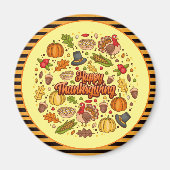 Thanksgiving Modern Mooi Herfst Collectie Magneet (Voorkant)