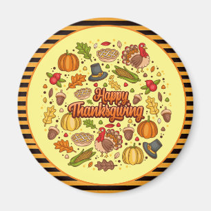 Thanksgiving Modern Mooi Herfst Collectie Magneet