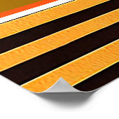 Thanksgiving Modern Mooi Herfst Collectie Poster (Hoek)