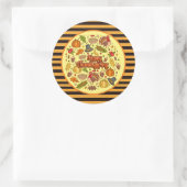 Thanksgiving Modern Mooi Herfst Collectie Ronde Sticker (Tas)