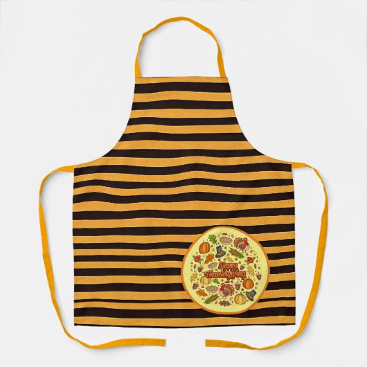 Thanksgiving Modern Mooi Herfst Collectie Schort (Voorkant)