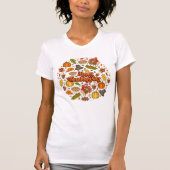 Thanksgiving Modern Mooi Herfst Collectie T-shirt (Voorkant)
