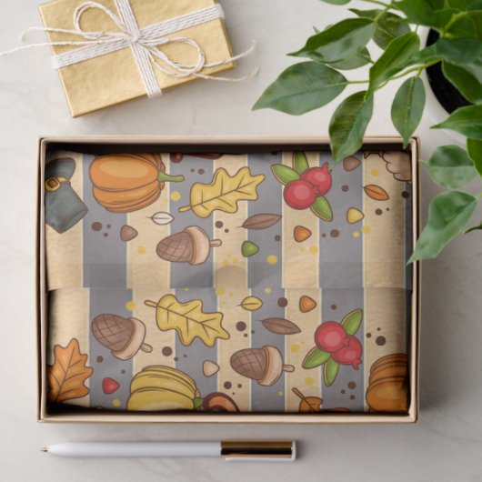 Thanksgiving Modern Mooi Herfst Collectie Tissuepapier (Geschenk)