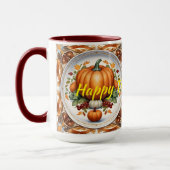Thanksgiving Modern Pumpkin Autumn Collectie Mok (Links)