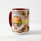 Thanksgiving Modern Pumpkin Autumn Collectie Mok (Voorkant links)