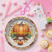 Thanksgiving Modern Pumpkin Autumn Collectie Papieren Bordje (Feest)