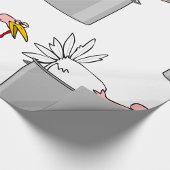 Thanksgiving Moe Turkije in Cooking Pot Humor Cadeaupapier