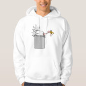 Thanksgiving Moe Turkije in Cooking Pot Humor Hoodie (Voorkant)