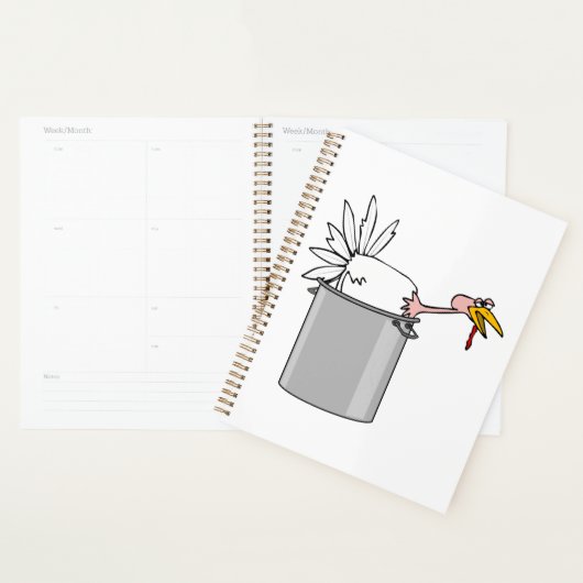 Thanksgiving Moe Turkije in Cooking Pot Humor Planner (Display)