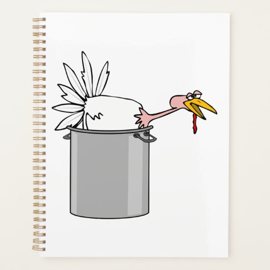 Thanksgiving Moe Turkije in Cooking Pot Humor Planner (Voorkant)