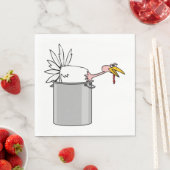 Thanksgiving Moe Turkije in Cooking Pot Humor Servet (Insitu)