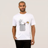 Thanksgiving Moe Turkije in Cooking Pot Humor T-shirt (Voorkant volledig)