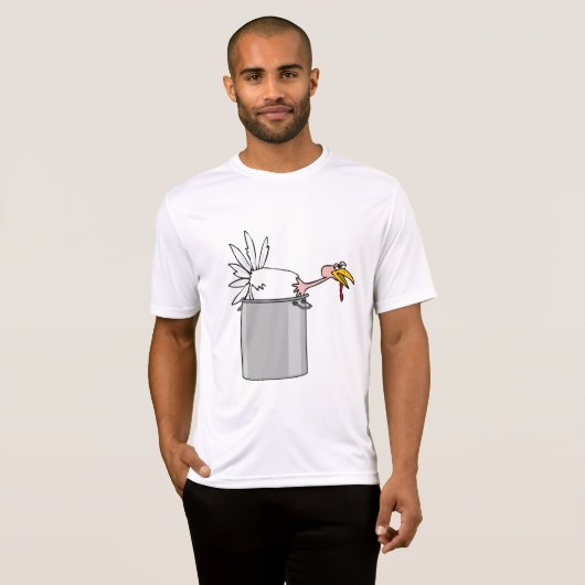 Thanksgiving Moe Turkije in Cooking Pot Humor T-shirt (Voorkant volledig)