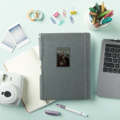 Thanksgiving Mona Lisa Pelgrim met kalkoen Sticker (iPad Cover)