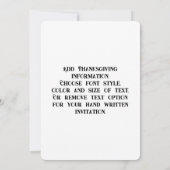 Thanksgiving Mona Lisa Pilgrim Kaart (Achterkant)