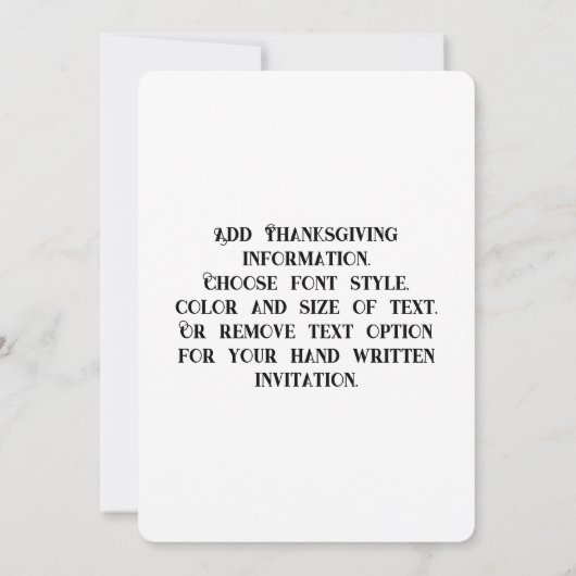 Thanksgiving Mona Lisa Pilgrim Kaart (Achterkant)