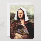 Thanksgiving Mona Lisa Pilgrim Kaart (Voorkant)