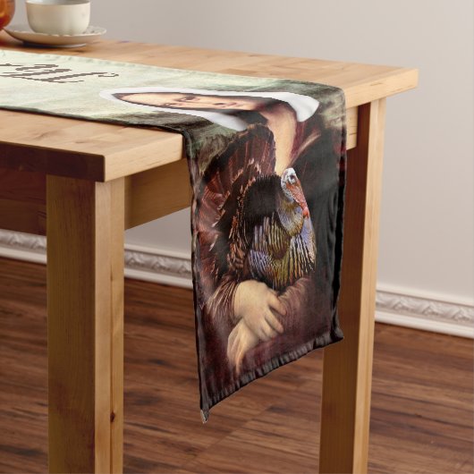 Thanksgiving Mona Lisa Pilgrim Korte Tafelloper (Voorbeeld)