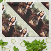 Thanksgiving Mona Lisa Pilgrim Theedoek (Gevouwen)