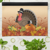 Thanksgiving monogram keukenhanddoek (Gevouwen)