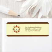Thanksgiving Monogram WreatReturn Address Label (Insitu)