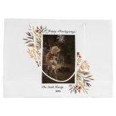 Thanksgiving mooie herfstslag foto groot cadeauzakje (Achterkant)