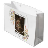 Thanksgiving mooie herfstslag foto groot cadeauzakje (Achterkant Gekanteld)