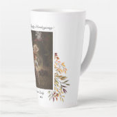 Thanksgiving mooie herfstslag foto latte mok (Rechterhoek)