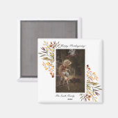 Thanksgiving mooie herfstslag foto magneet (Voorkant / Achterkant)